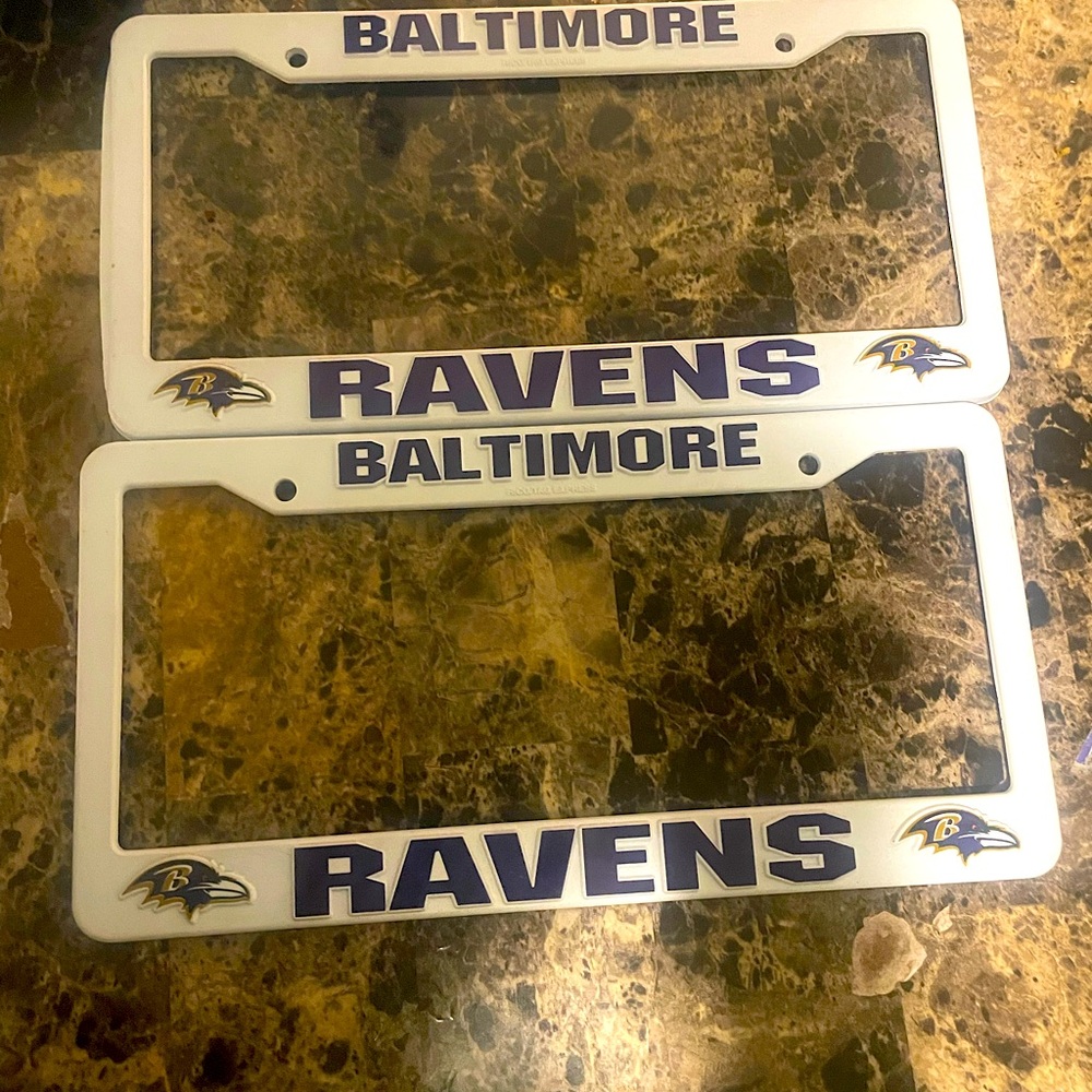 Baltimore Ravens plastic license plate covers